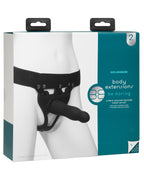 Doc Johnson Doc Johnson's Body Extensions - Be Daring 2-Piece Strap On Set - Black - Image 2