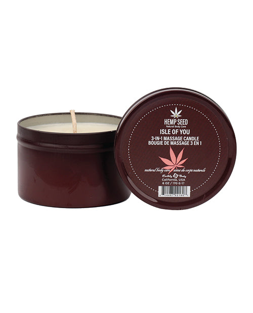 Earthly Body Earthly Body Suntouched Hemp Candle - 6 oz Isle of You