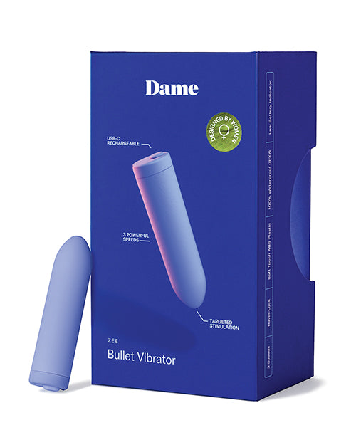 Dame Dame Zee Bullet Vibrator - Periwinkle - Image 4
