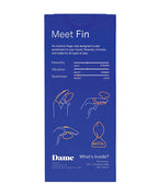 Dame Dame Fin 2.0 Finger Vibrator - Citrus - Image 8