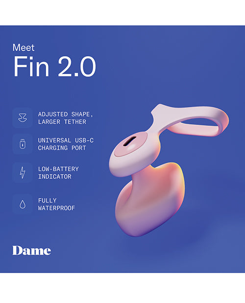 Dame Dame Fin 2.0 Finger Vibrator - Quartz - Image 7