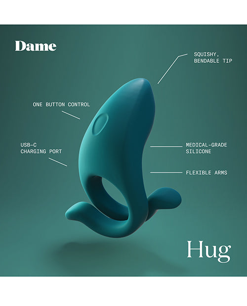 Dame Dame Hug Vibrating Couples Ring - Fir - Image 6