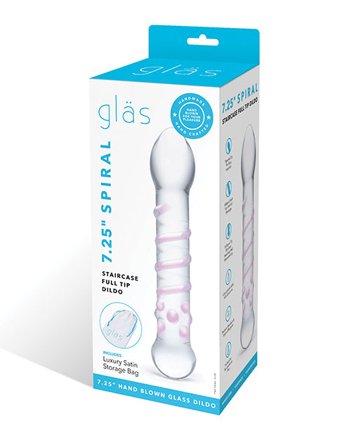 Glas Glas 7.25" Spiral Staircase Full Tip Glass Dildo - Image 2