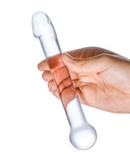 Glas Glas 7" Realistic Head Glass Dildo - Clear - Image 3