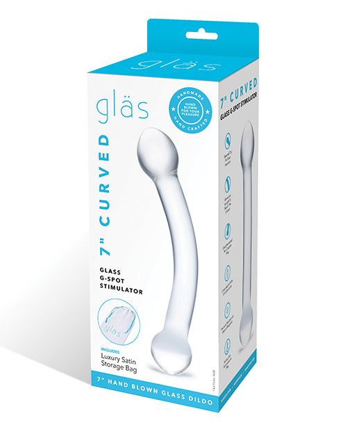 Glas Glas 7" Curved Glass G-Spot Stimulator - Clear - Image 2