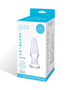 Glas Glas 3.5" Butt Plug - Clear - Image 5