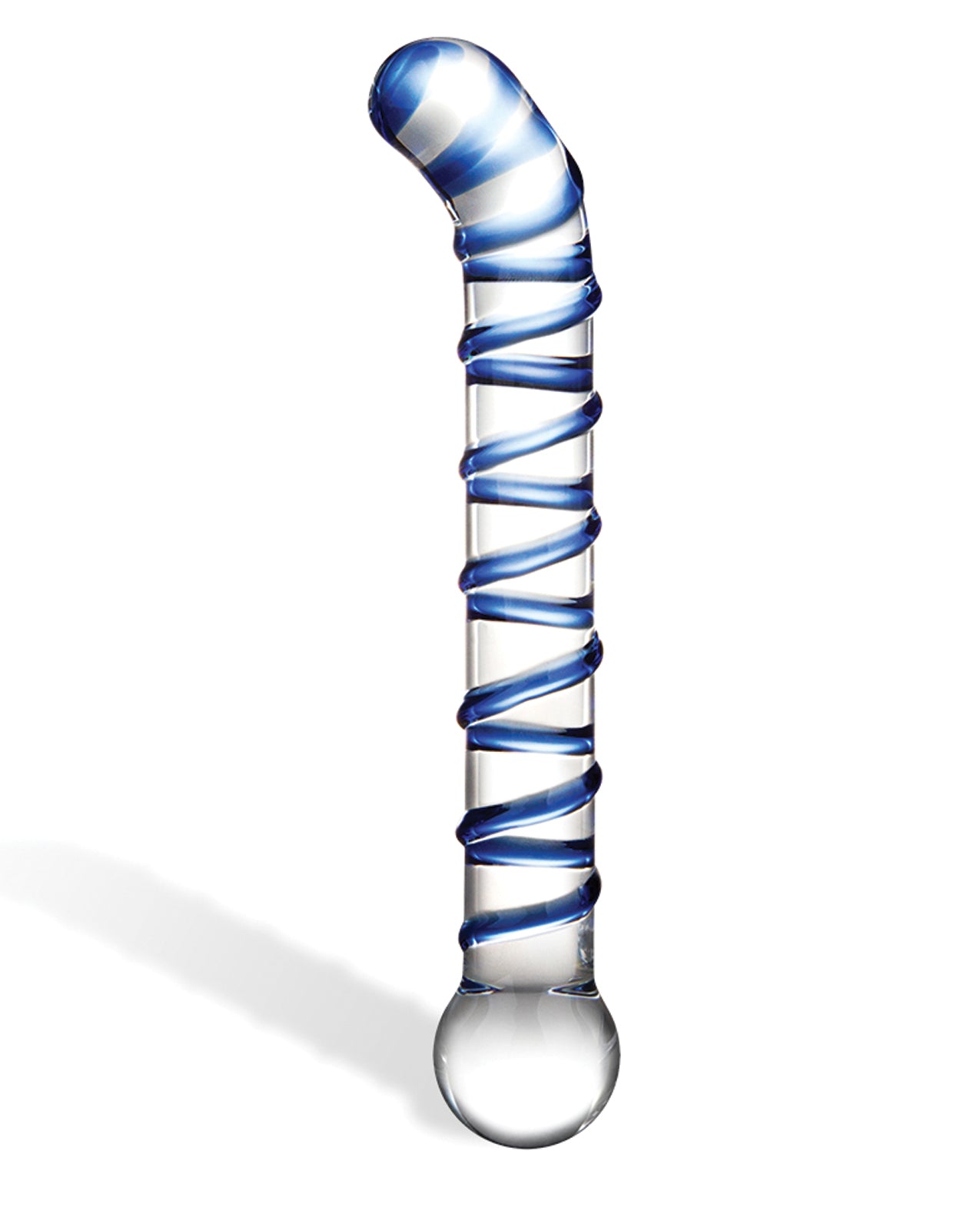 Glas Glas 6.5" Mr. Swirly G-Spot Glass Dildo