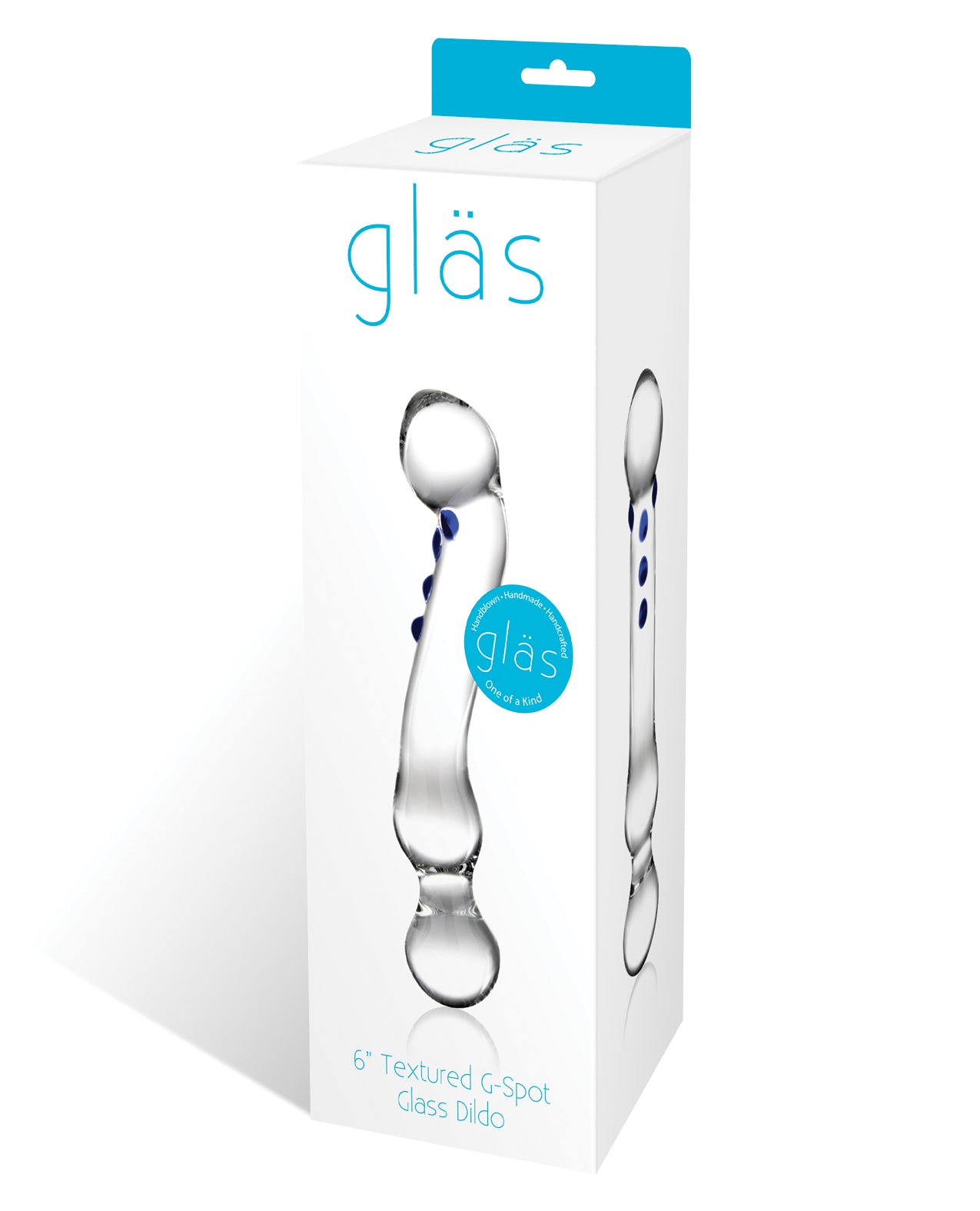 Glas Glas 6" Textured G-Spot Glass Dildo - Image 2