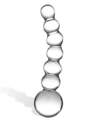 Glas Glas 5" Curved Glass Beaded Dildo