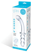 Glas Glas 8" Ribbed G-Spot Glass Dildo - Image 2