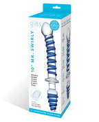 Glas Glas 10" Mr. Swirly Double Ended Glass Dildo & Plug - Image 2