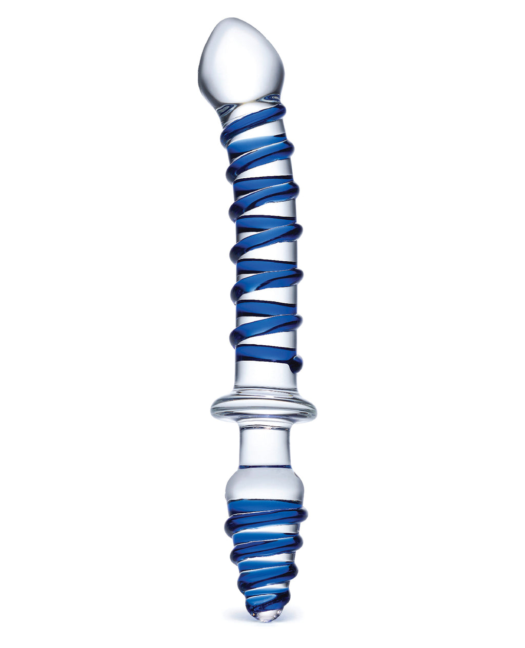 Glas Glas 10" Mr. Swirly Double Ended Glass Dildo & Plug
