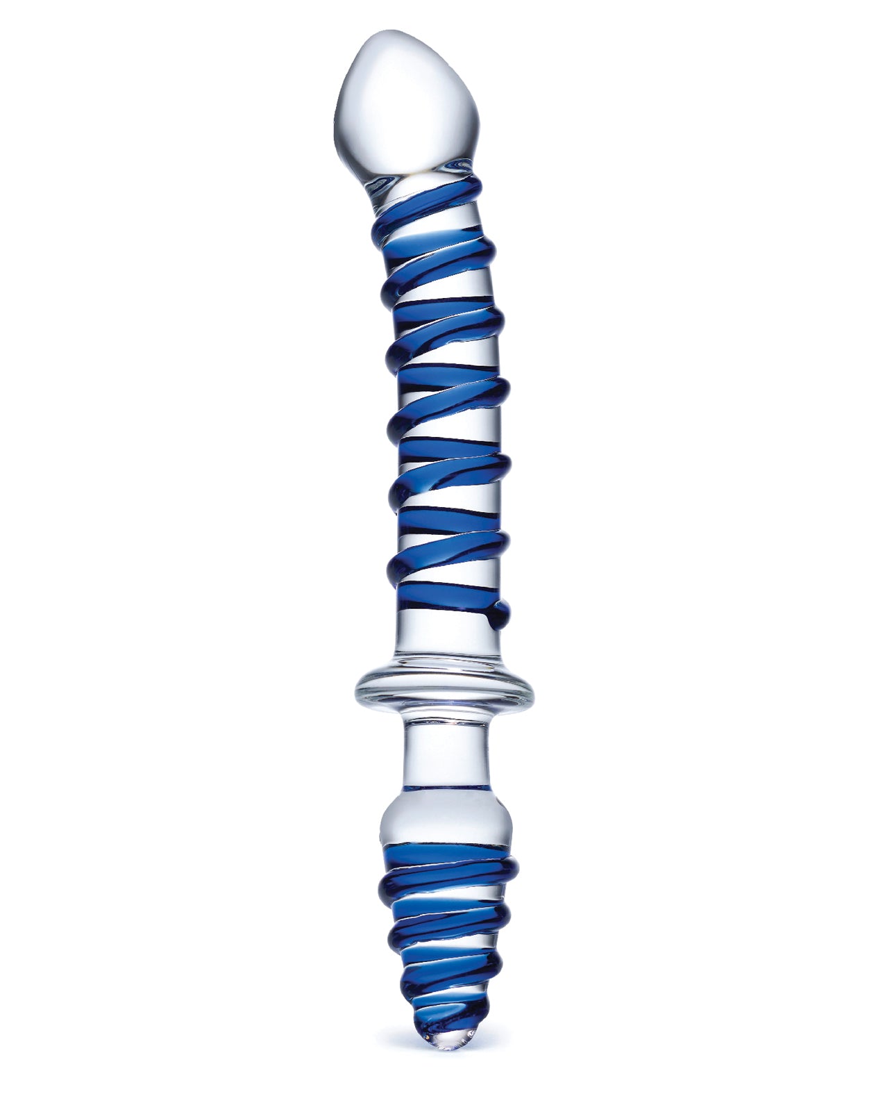 Glas Glas 10" Mr. Swirly Double Ended Glass Dildo & Plug