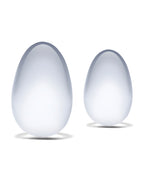 Glas Glas 2-piece Glass Yoni Kegal Eggs Set - Clear