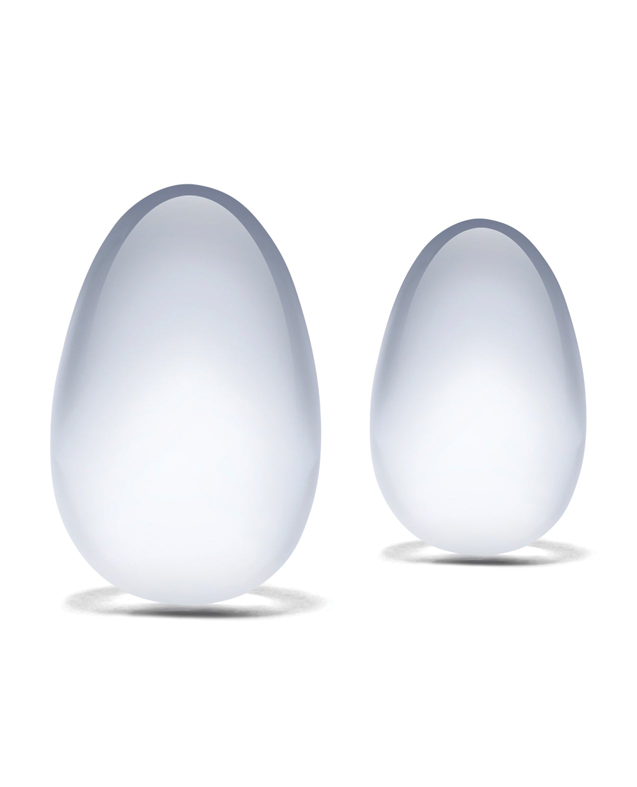 Glas Glas 2-piece Glass Yoni Kegal Eggs Set - Clear