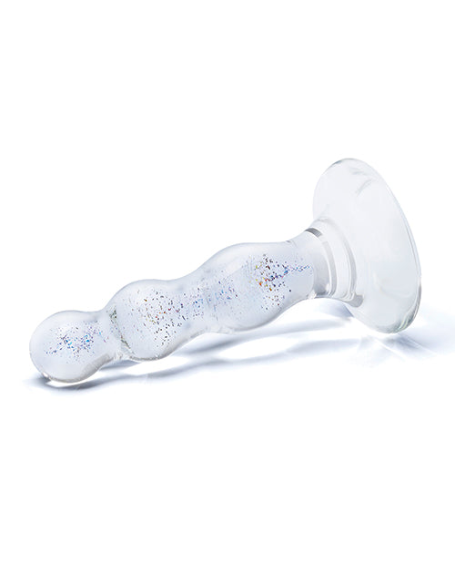 Glas Glas 4" Triple Play Beaded Butt Plug - Clear - Image 2