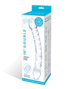 Glas Glas 10" Double Trouble Glass Dildo - Clear - Image 2