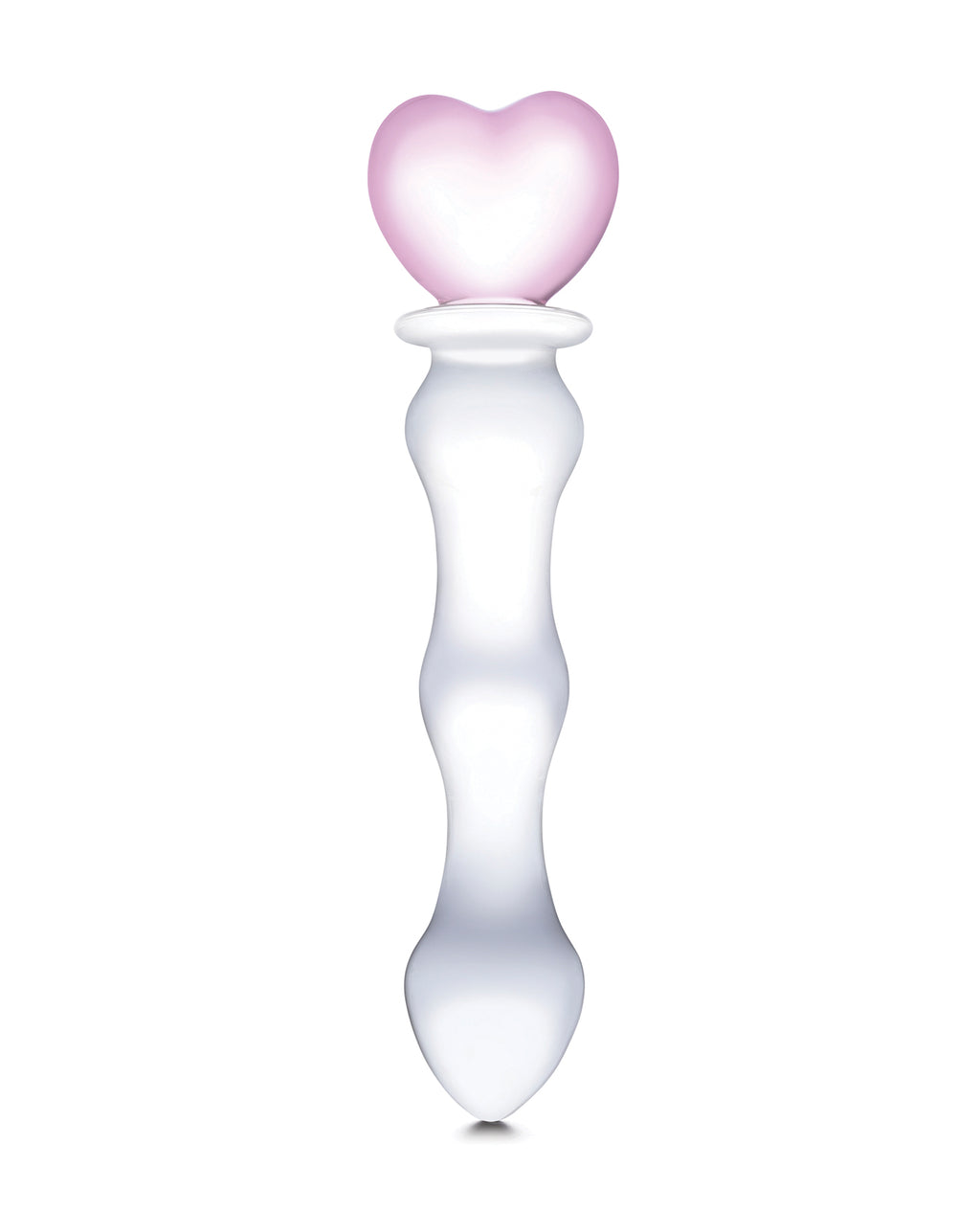 Glas Glas 8" Sweetheart Glass Dildo - Pink/Clear