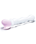 Glas Glas 8" Sweetheart Glass Dildo - Pink/Clear - Image 2