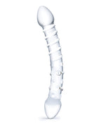 Glas Glas 10" Double Trouble Glass Dildo - Clear