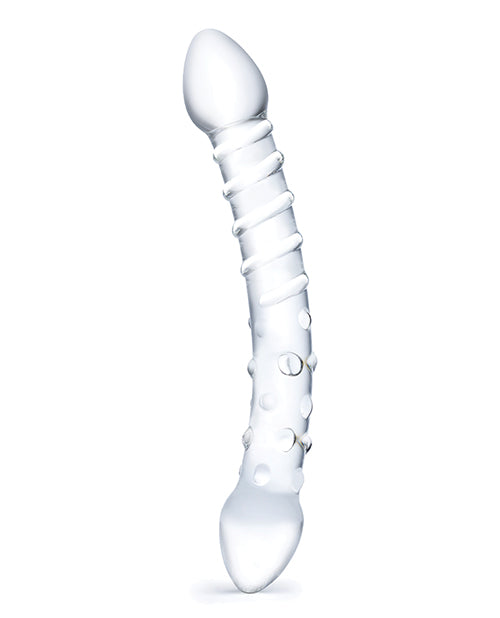 Glas Glas 10" Double Trouble Glass Dildo - Clear
