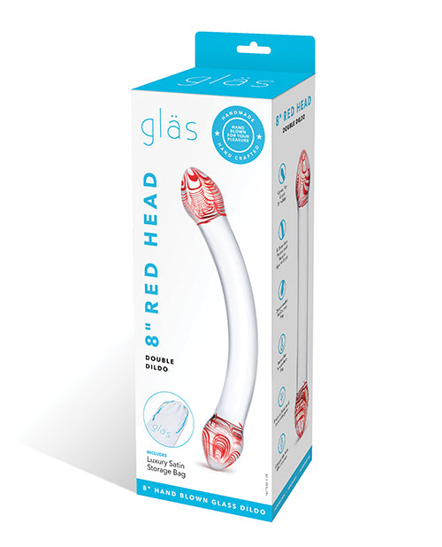 Glas Glas 8" Red Head Double Glass Dildo - Image 4