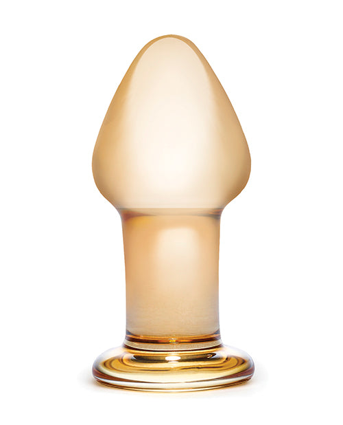 Glas Glas 3.5" Over Easy Butt Plug - Orange