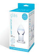 Glas Glas 3.25" Amethyst Rain Glass Butt Plug - Image 2