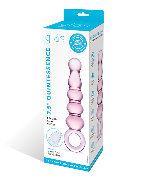 Glas Glas 7.5" Quintessence Beaded Glass Anal Slider - Image 2