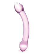 Glas Glas 7.25" Double Trouble Glass Dildo - Purple