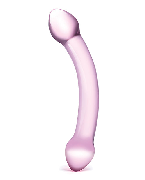 Glas Glas 7.25" Double Trouble Glass Dildo - Purple