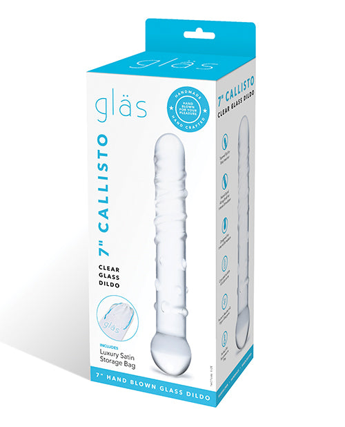 Glas Glas 7" Callisto Glass Dildo - Clear - Image 2