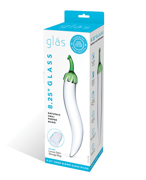 Glas Glas 8.25" Glass Naturals Chili Pepper Dildo - Image 5
