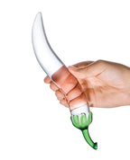 Glas Glas 8.25" Glass Naturals Chili Pepper Dildo - Image 3