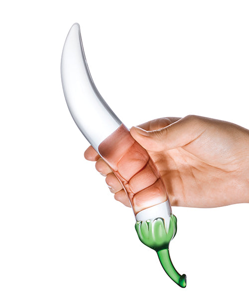 Glas Glas 8.25" Glass Naturals Chili Pepper Dildo - Image 3