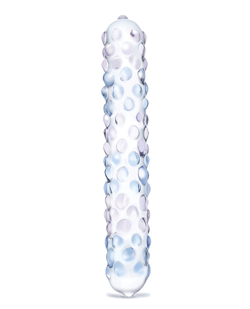 Glas Glas 7" Purple Rose Nubby Glass Dildo