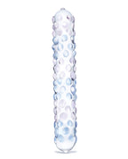 Glas Glas 7" Purple Rose Nubby Glass Dildo