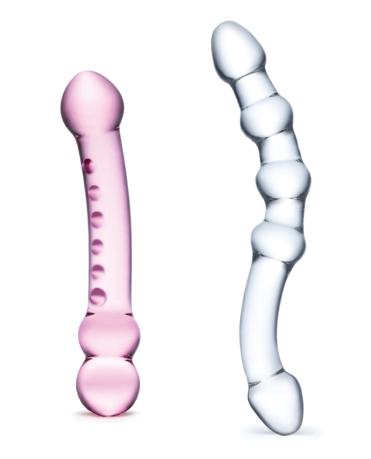 Glas Glas 2-piece Double Pleasure Glass Dildo Set