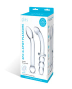 Glas Glas 2-piece G-Spot Pleasure Glass Dildo Set - Clear - Image 5
