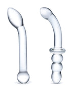 Glas Glas 2-piece G-Spot Pleasure Glass Dildo Set - Clear
