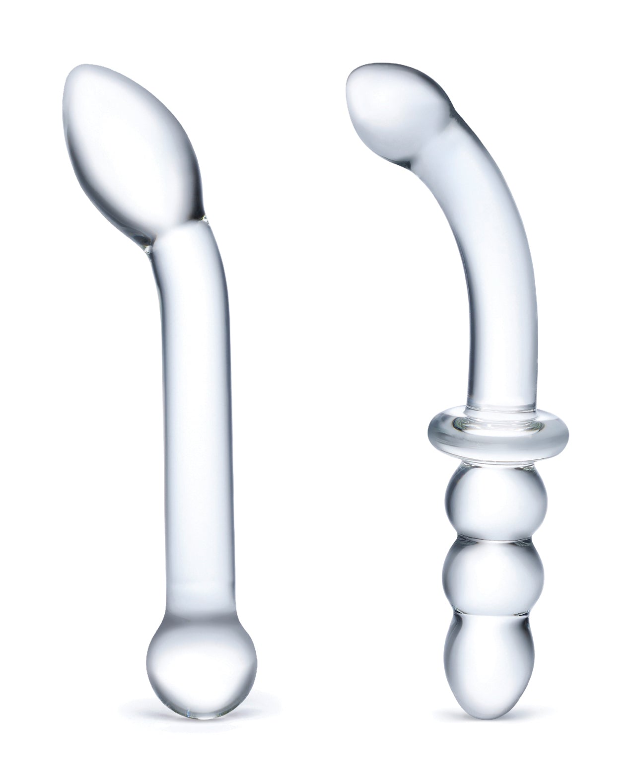 Glas Glas 2-piece G-Spot Pleasure Glass Dildo Set - Clear