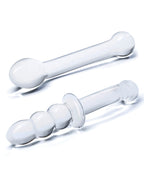 Glas Glas 2-piece G-Spot Pleasure Glass Dildo Set - Clear - Image 2