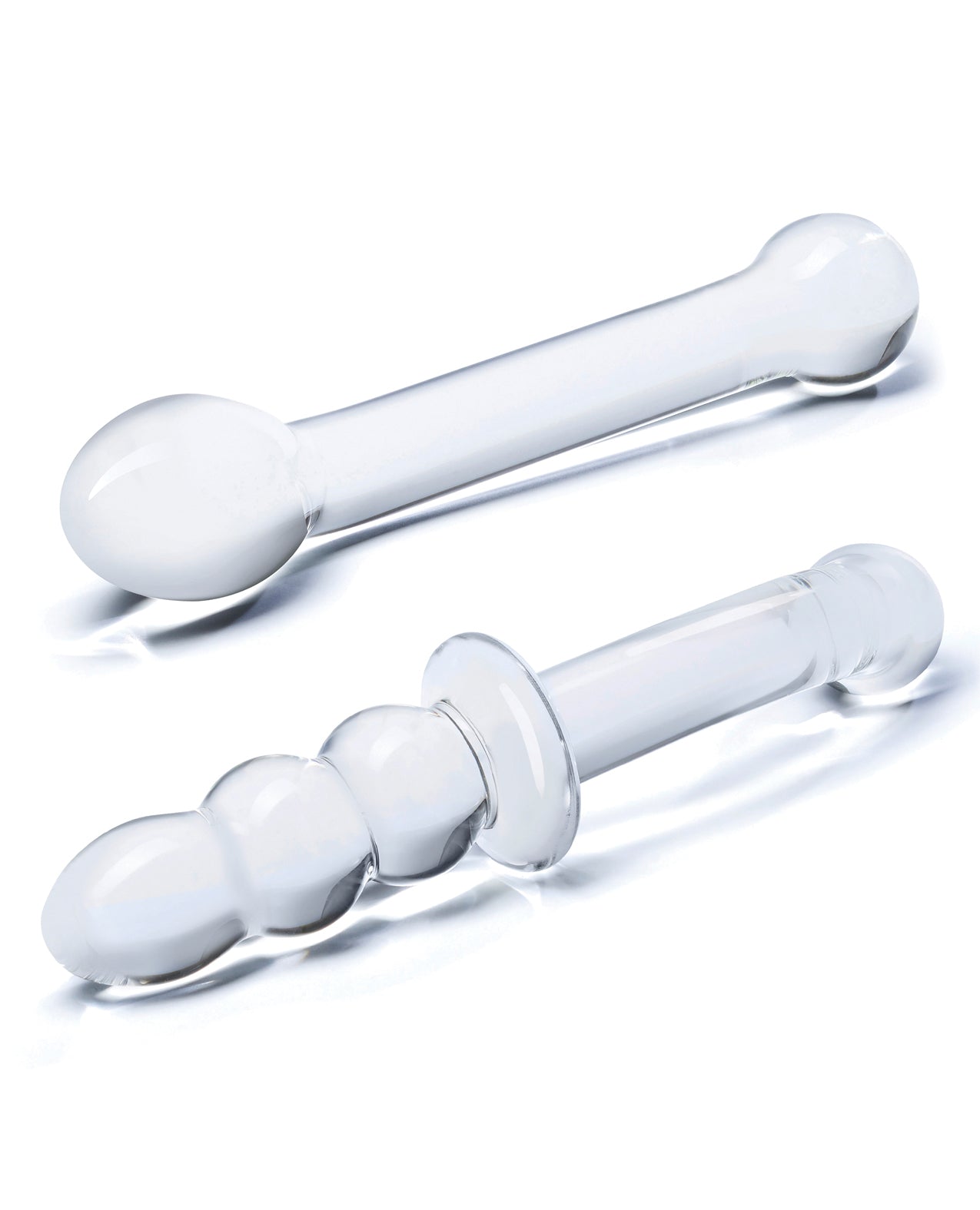 Glas Glas 2-piece G-Spot Pleasure Glass Dildo Set - Clear - Image 2