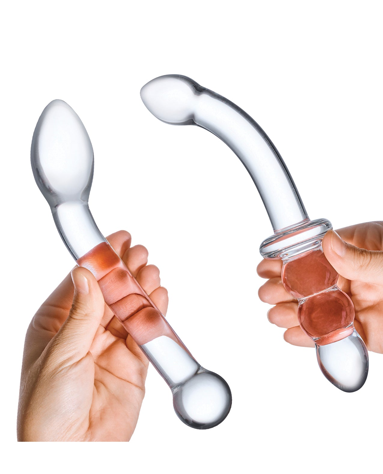 Glas Glas 2-piece G-Spot Pleasure Glass Dildo Set - Clear - Image 3