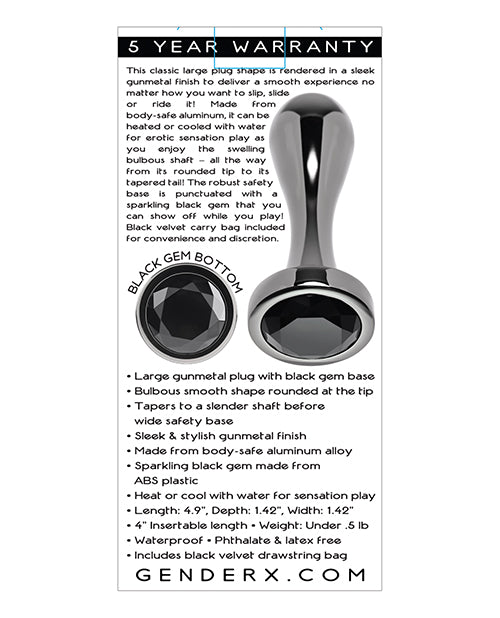 Gender X Gender X Black Pearl Plug - Black - Image 5