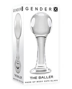 Gender X Gender X The Baller Glass Plug - Clear - Image 4
