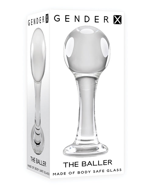 Gender X Gender X The Baller Glass Plug - Clear - Image 4