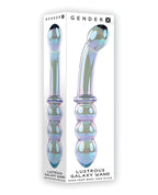 Gender X Gender X Lustrous Galaxy Wand Dual-Ended Glass Massager - Green - Image 4