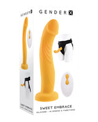 Gender X Gender X Sweet Embrace Dual Motor Strap-On Vibe with Harness - Yellow - Image 4