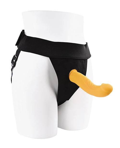 Gender X Gender X Sweet Embrace Dual Motor Strap-On Vibe with Harness - Yellow